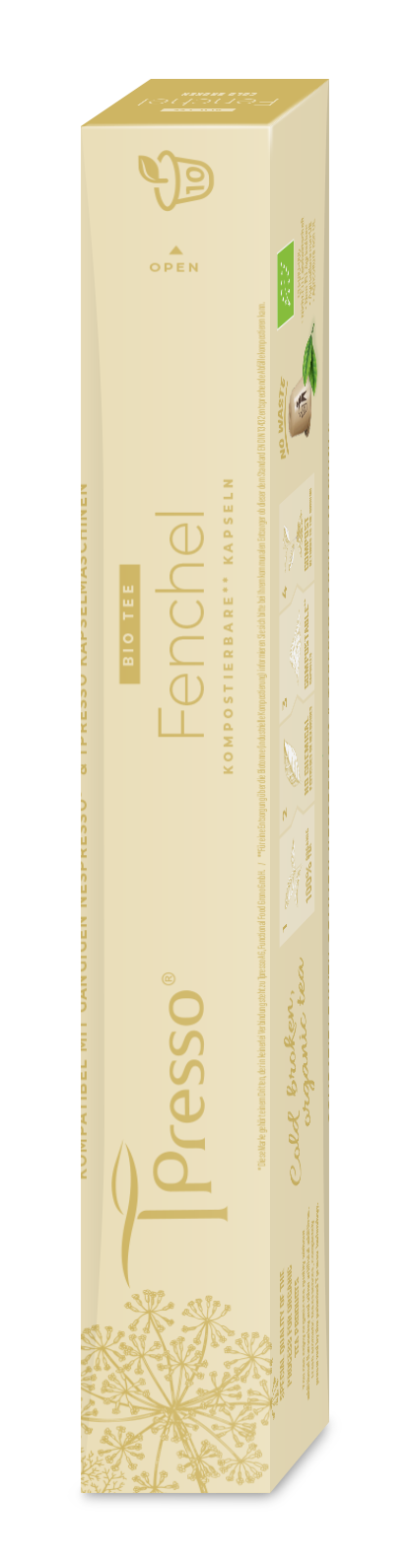 Fenchel BIO Tee - 10 Kapseln Tpresso